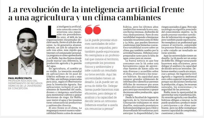 Paul Muñoz’s opinion column in La Discusión